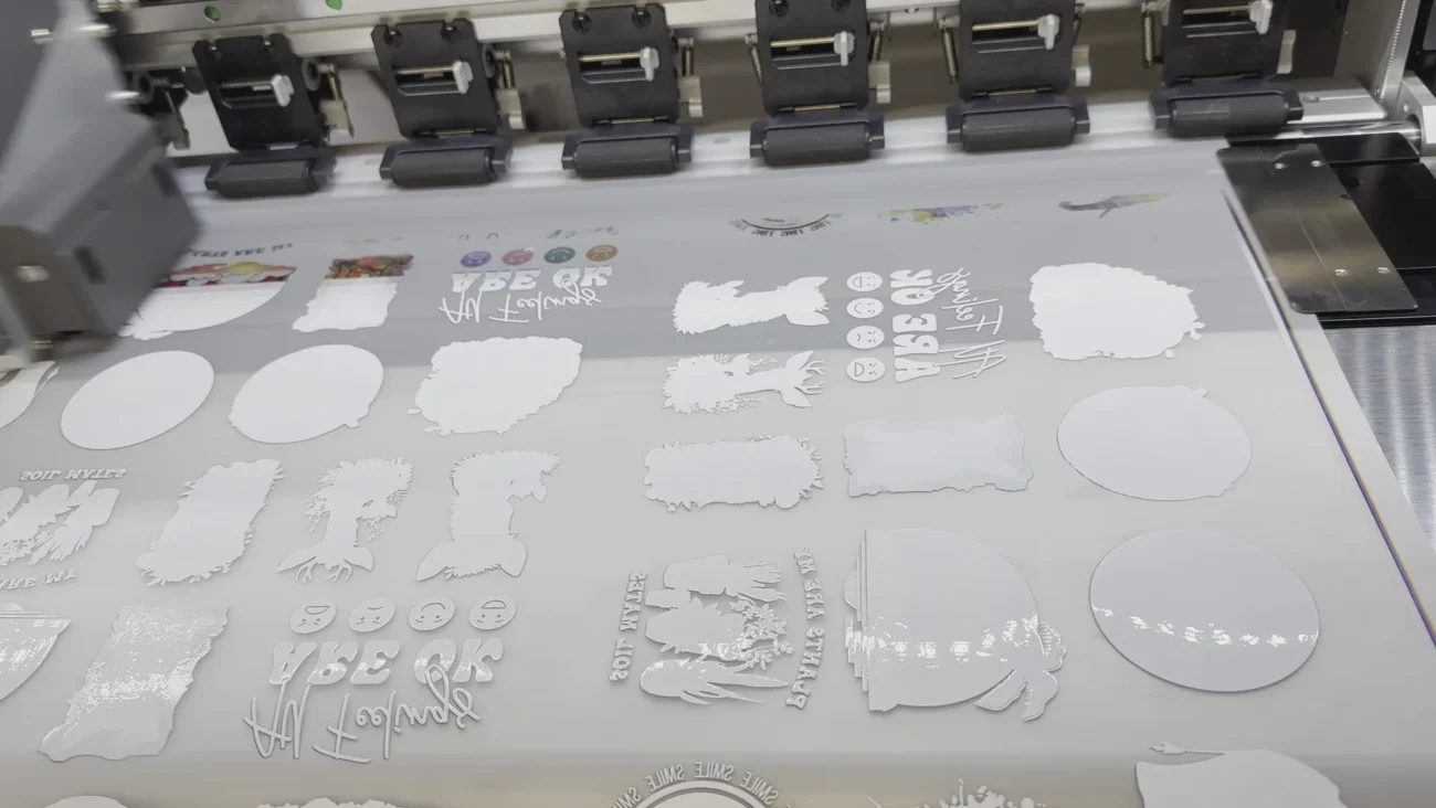 Processo de impressão de estampa dtf em filme PET