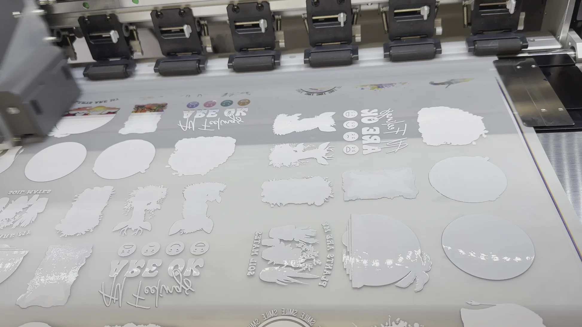 Processo de impressão de estampa dtf em filme PET