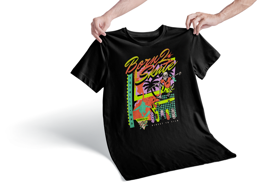 camiseta com impressão dtf