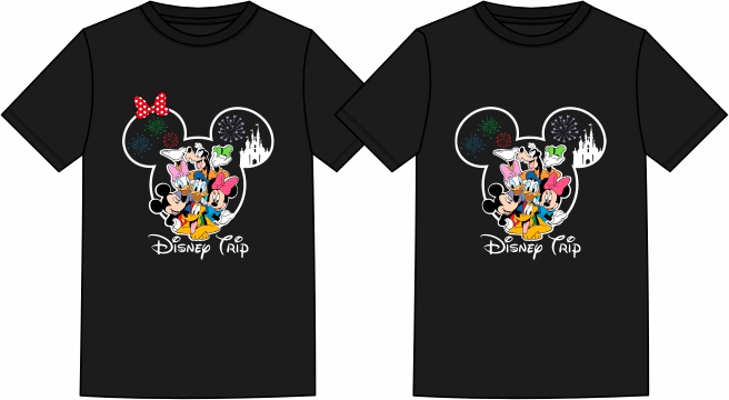 disney trip com camiseta personalizada