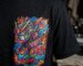 Comparativo de camiseta preta streetwear estampada com DTF Têxtil ou Silk Screen