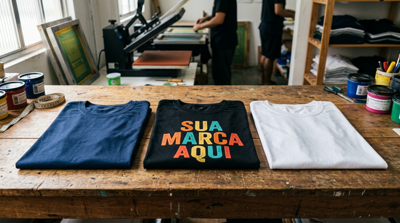 Camiseta personalizada, camiseta estampada e estamparia de camiseta DTF na Estamparia Rápida